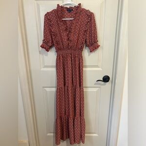 Max Edition Red and White Maxi Dress